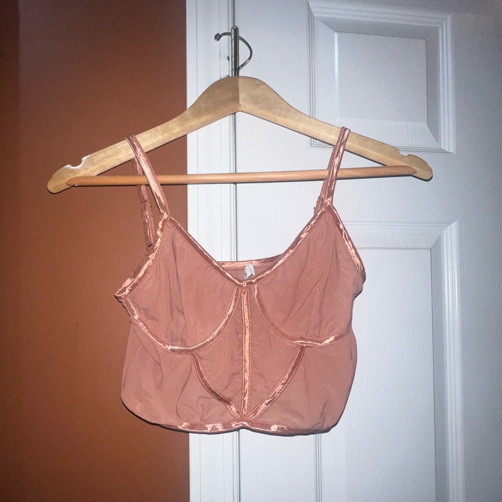 Pink Sheer Camisole Top
